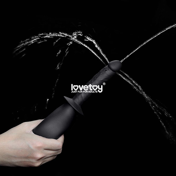 Черный анальный душ Bondage Fetish Deluxe Douche с наконечником-пенисом - фото 6