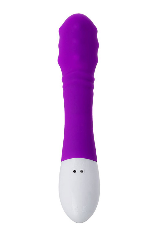 Фиолетовый вибратор JOS TATY с пульсирующими шариками - 21,5 см. - фото 5