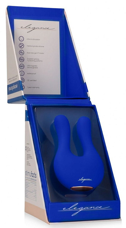 Синий клиторальный стимулятор Exceptional - 10,4 см. Shots Media BV