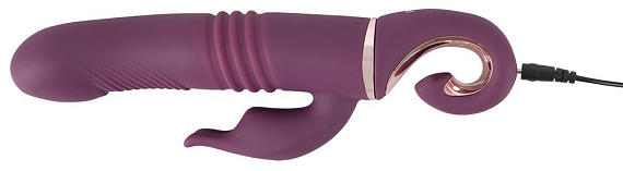 Фиолетовый вибратор-кролик Javida - 25,5 см. - фото 5