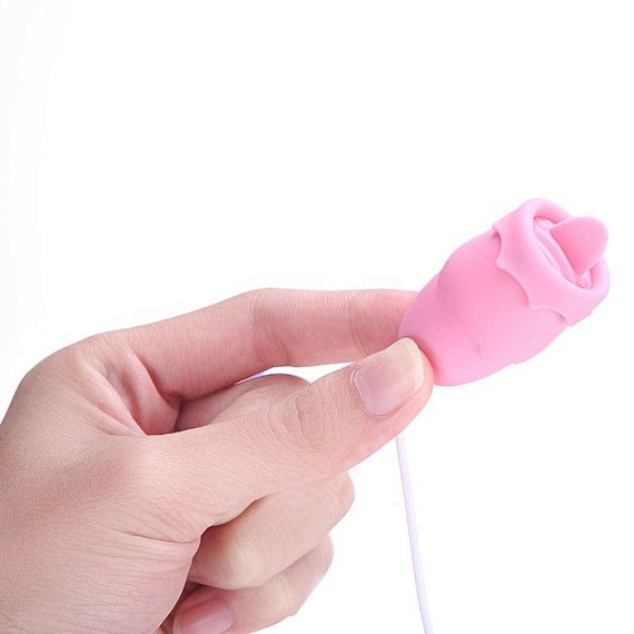 Розовые, работающие от USB виброяйца - классическое и с подвижным язычком Сима-Ленд