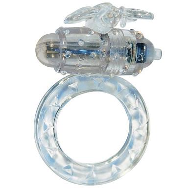 Эрекционное виброкольцо Flutter-ring Vibrating Ring Clear
