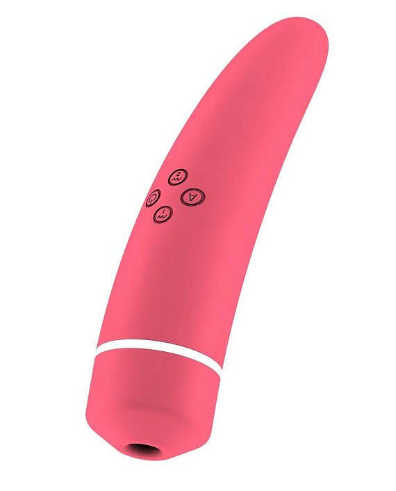Розовый вакуумный клиторальный вибромассажер Personal vibrator HIKY - анодированный пластик, силикон