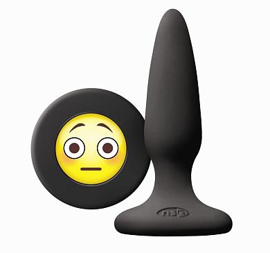 Черная силиконовая пробка Emoji OMG - 8,6 см.