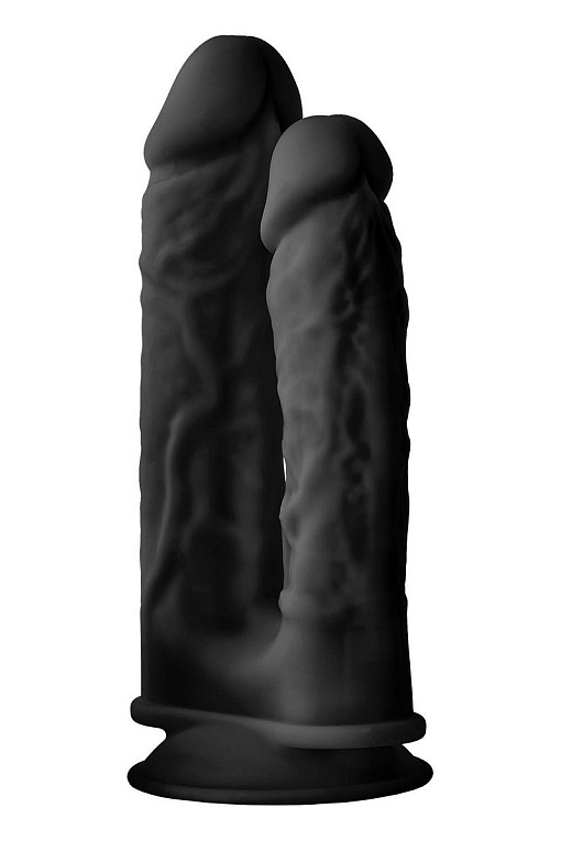 Черный анально-вагинальный фаллоимитатор Double Penetrator - 19,5 см. - фото 5