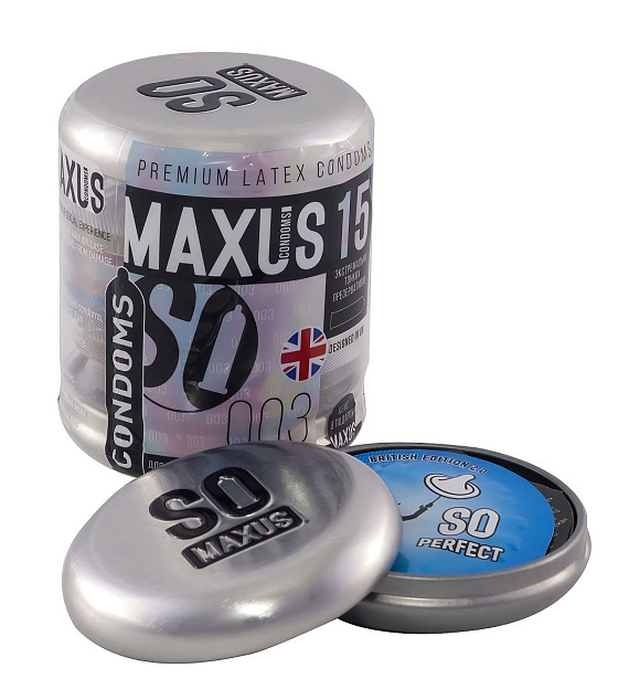 Экстремально тонкие презервативы MAXUS Extreme Thin - 15 шт. - латекс