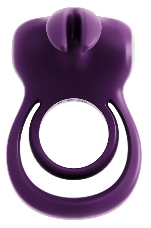 Фиолетовое эрекционное кольцо VeDO Thunder Bunny - силикон