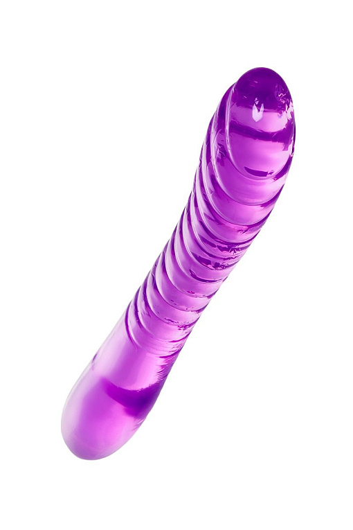 Фиолетовый двусторонний фаллоимитатор Frica - 23 см. A-toys