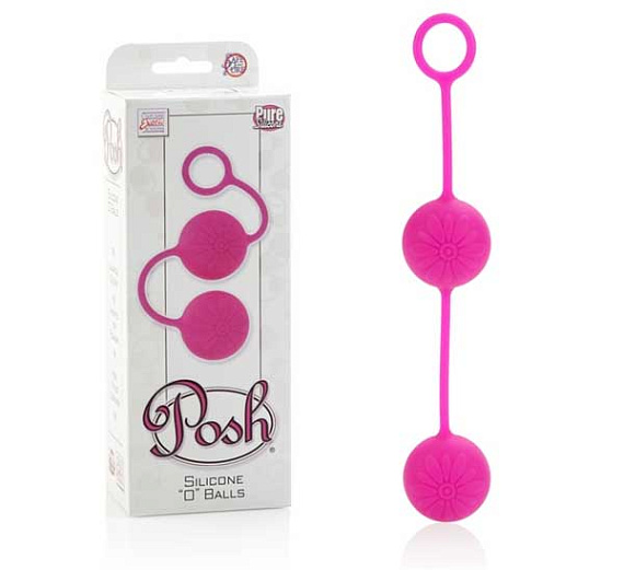 Розовые вагинальные шарики Posh Silicone “O” Balls от Intimcat