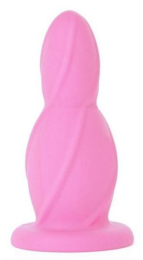 Большая розовая анальная втулка Big Buttplug - 13,3 см.