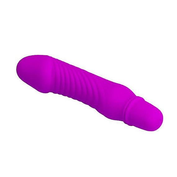 Фиолетовый мини-вибратор Stev -13,5 см. от Intimcat