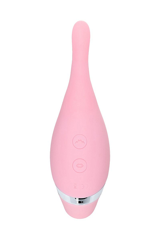 Розовый многофункциональный стимулятор Dahlia - 14 см. ToyFa