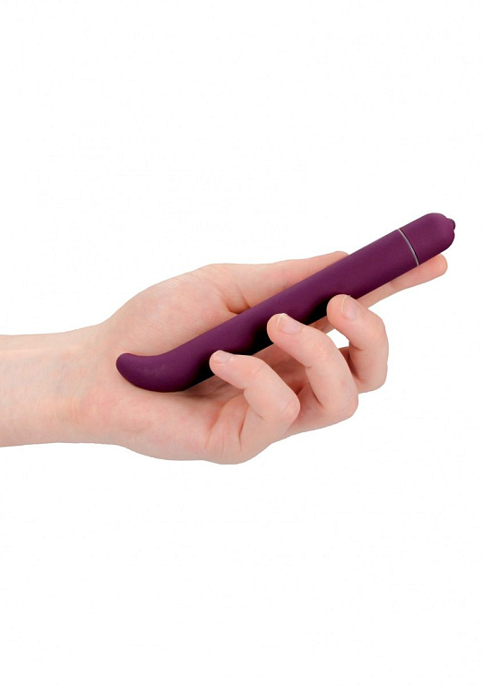 Фиолетовый компактный вибростимулятор G-Spot Vibrator - 16 см. - анодированный пластик (ABS)