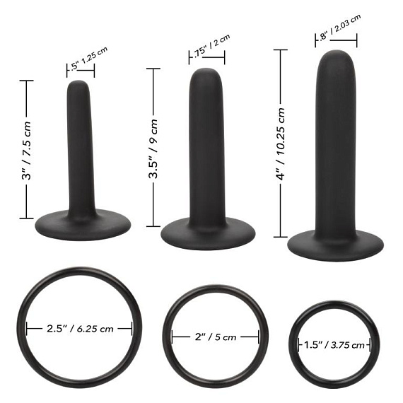 Страпон для анального секса с 3 сменными насадками Silicone Pegging Kit от Intimcat