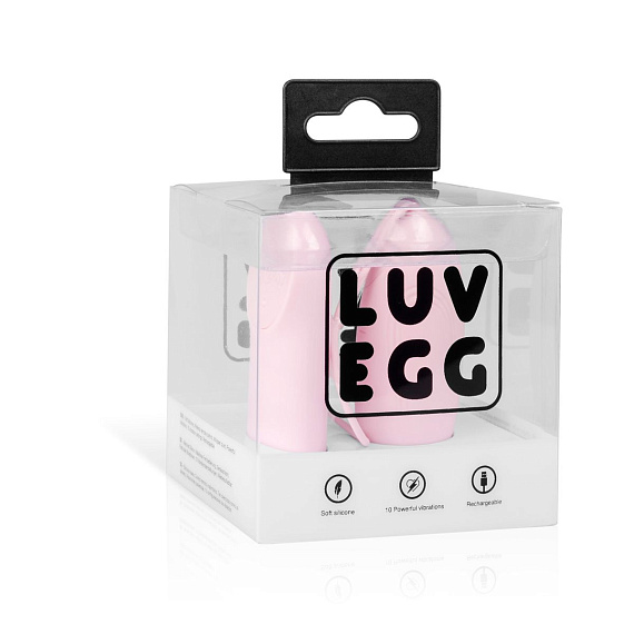 Нежно-розовое виброяйцо LUV EGG с пультом ДУ EDC Wholesale