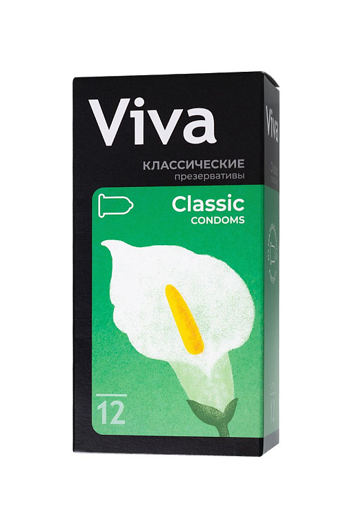 Классические презервативы VIVA Classic - 12 шт. - латекс