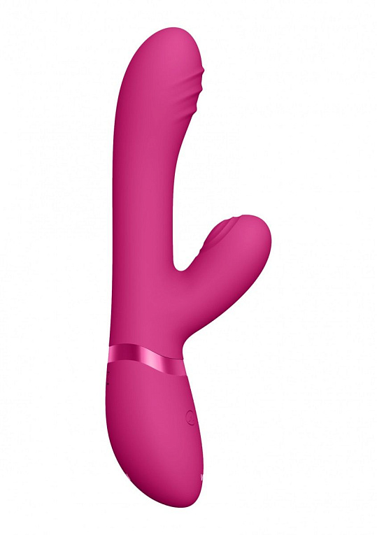 Розовый вибромассажер-кролик Tani - 21,5 см. - фото 6