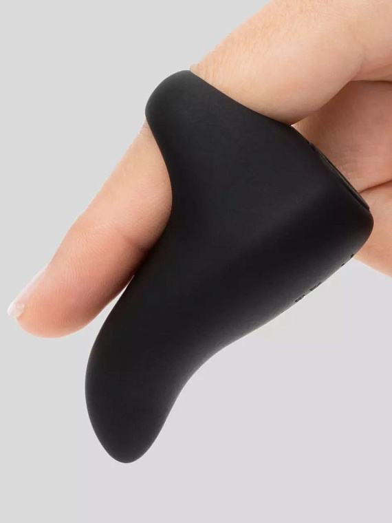 Черный вибратор на палец Sensation Rechargeable Finger Vibrator - фото 5