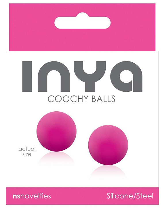 Розовые вагинальные шарики без сцепки INYA Coochy Balls Pink - силикон