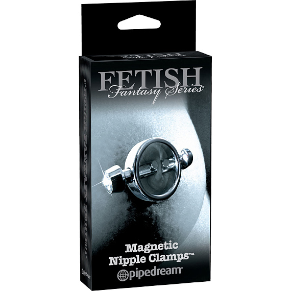 Зажимы на соски с магнитами Magnetic Nipple Clamps - металл