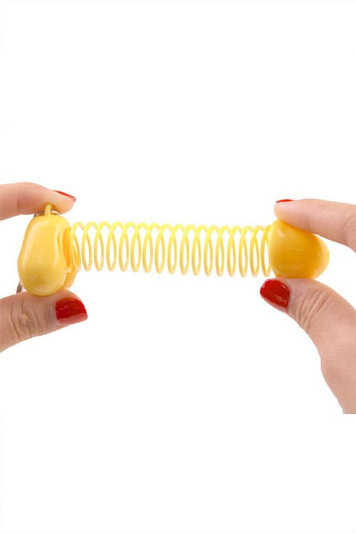 Желтый брелок для ключей в форме пениса Romfun