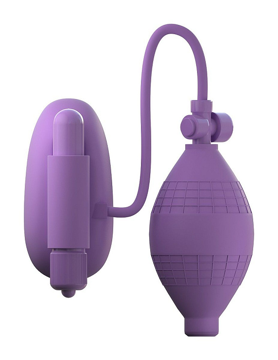 Сиреневая вакуумная вибропомпа для вагины Sensual Pump-Her от Intimcat