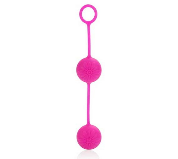 Розовые вагинальные шарики Posh Silicone “O” Balls - силикон