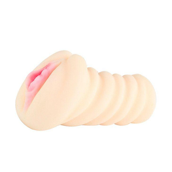 Телесный мастурбатор-вагина с вибрацией - Термопластичная резина (TPR)
