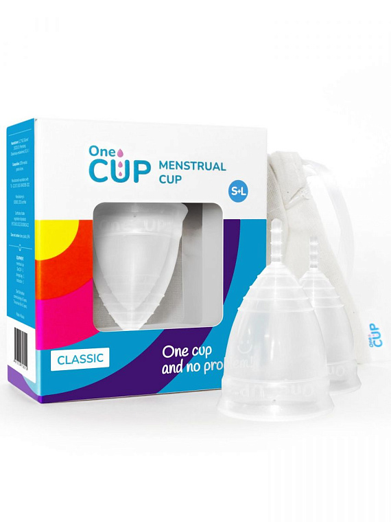 Набор из 2 менструальных чаш OneCUP Classic - силикон