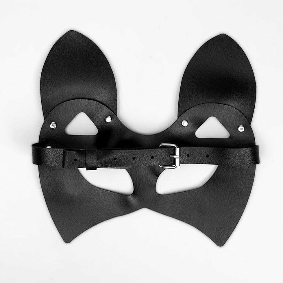 Черная маска «Кошка» с ушками от Intimcat