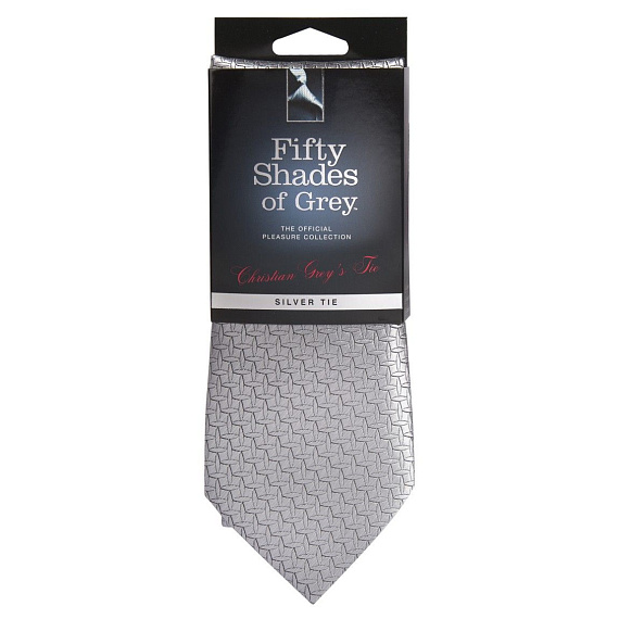Фиксация в виде серебристого галстука Christian Grey’s Silver Tie - 100% полиэстер