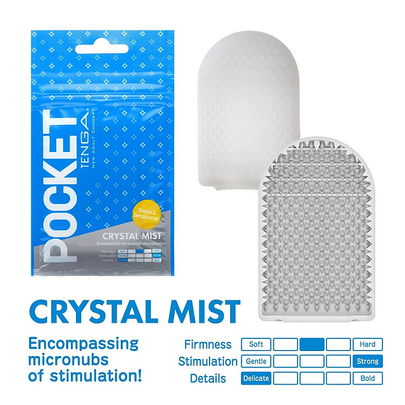 Карманный мастурбатор Crystal Mist - термопластичный эластомер (TPE)