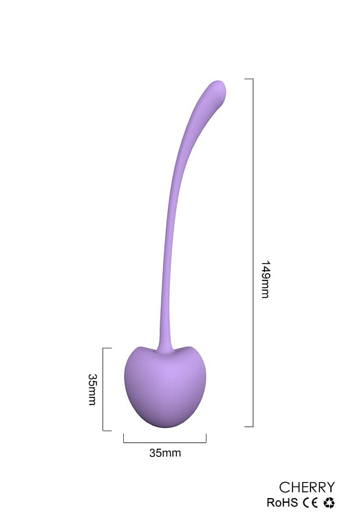 Набор из 5 вагинальных силиконовых шариков S-HANDE CHERRY - фото 8
