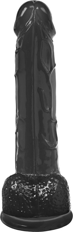 Черный реалистичный фаллоимитатор Mr. Bold XL - 22 см. - термопластичный эластомер (TPE)