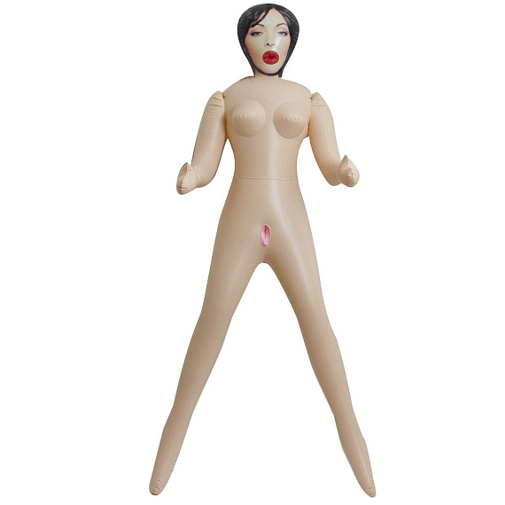Надувная секс-кукла Vivid Superstar Mercedez 3-Hole Doll with Realistic Face - поливинилхлорид (ПВХ, PVC)