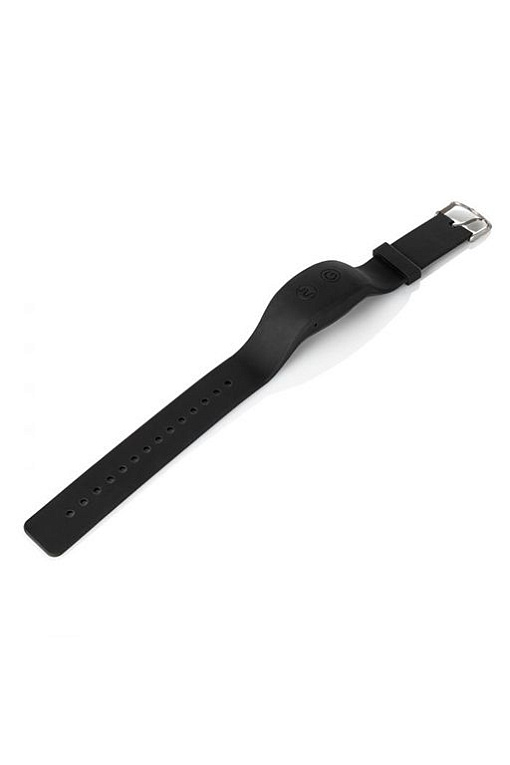 Черное виброяйцо с браслетом-пультом Wristband Remote Petite Bullet от Intimcat