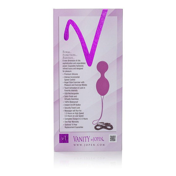 Фиолетовые вагинальные виброшарики Vr1 - фото 9