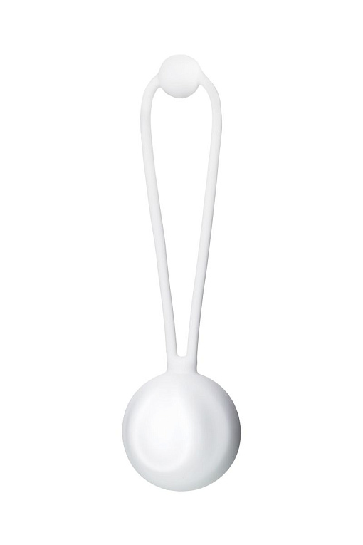 Белый вагинальный шарик LILY - силикон
