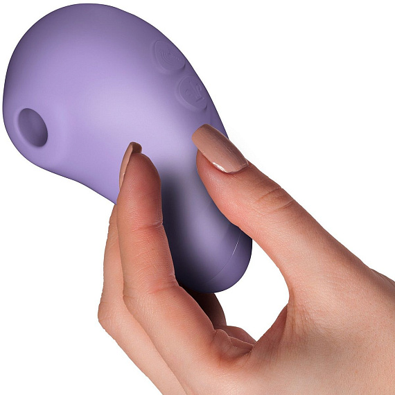 Фиолетовый вакуумный стимулятор клитора Peek-A-Boo - силикон