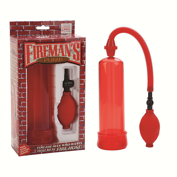 Красная вакуумная помпа Firemans Pump - анодированный пластик (ABS)