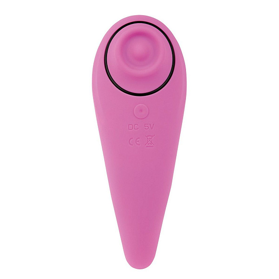 Розовый клиторальный вибромассажер FemmeGasm - анодированный пластик, силикон