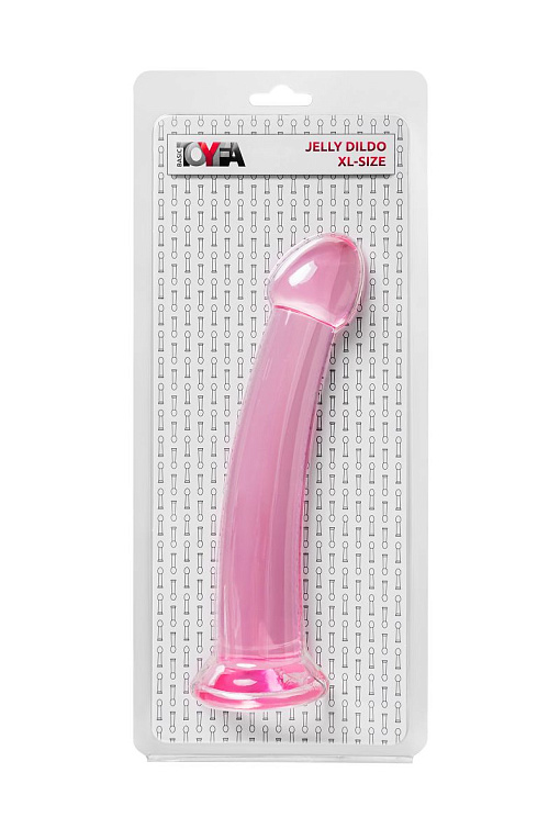Розовый нереалистичный фаллоимитатор Jelly Dildo XL - 22 см. - фото 6