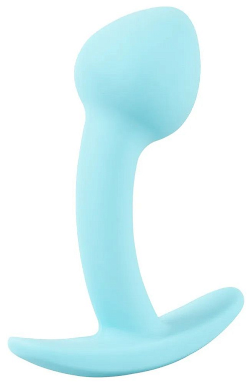 Голубая анальная втулка Mini Butt Plug - 7,1 см. от Intimcat