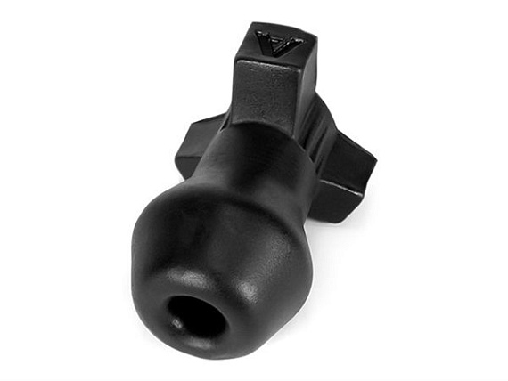 Анальная боеголовка Oxballs Ass Bomb Filler Plug Black S - 7,5 см. - силикон