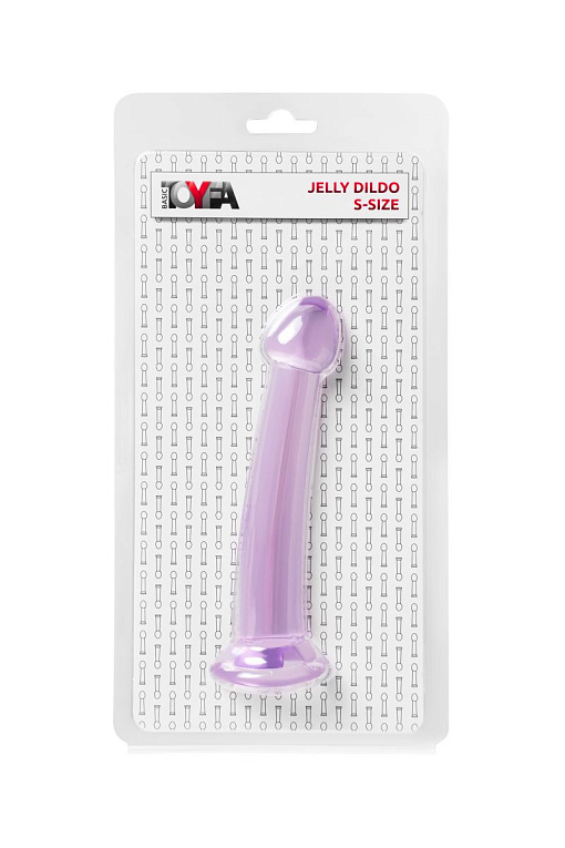 Фиолетовый фаллоимитатор Jelly Dildo S - 15,5 см. - фото 6