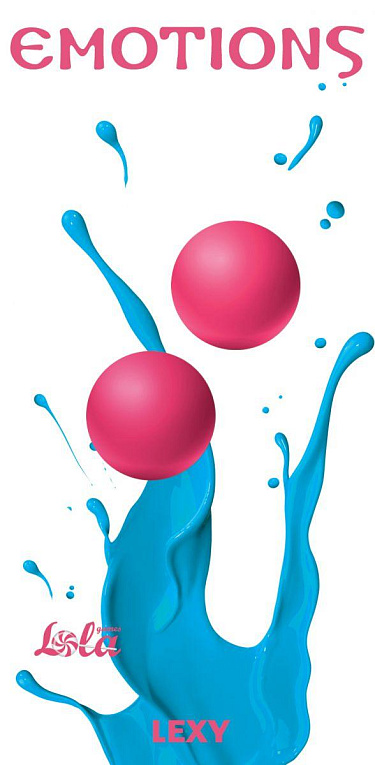 Ярко-розовые вагинальные шарики без сцепки Emotions Lexy Medium - силикон