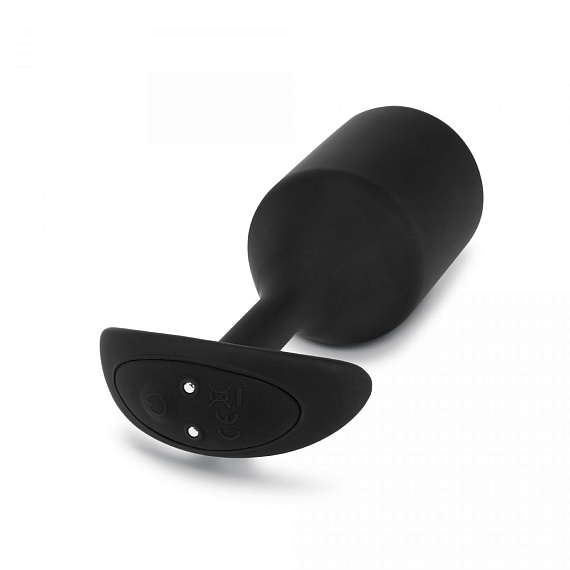 Черная вибропробка для ношения Vibrating Snug Plug 5 - 16,5 см. - фото 8