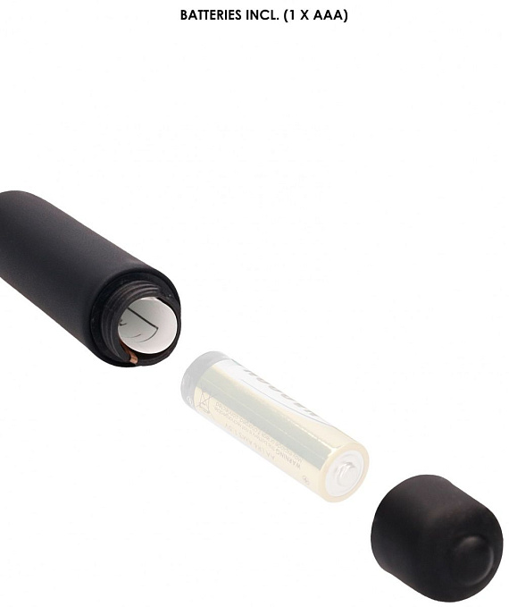 Черный стимулятор уретры с вибрацией Silicone Vibrating Bullet Plug With Beaded Tip - силикон