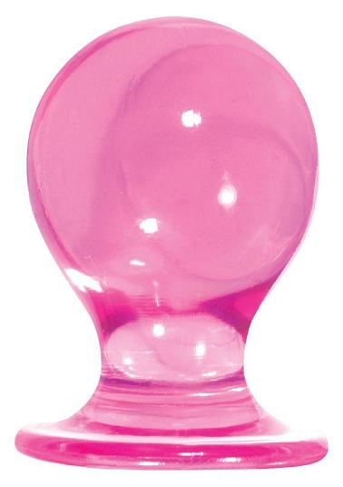 Большая розовая анальная пробка Orbite - 6,8 см.