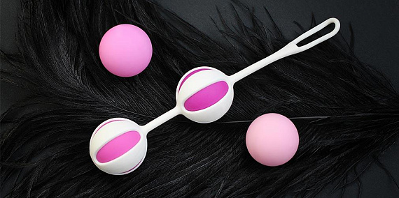Розовые вагинальные шарики Geisha Balls 2 - фото 6